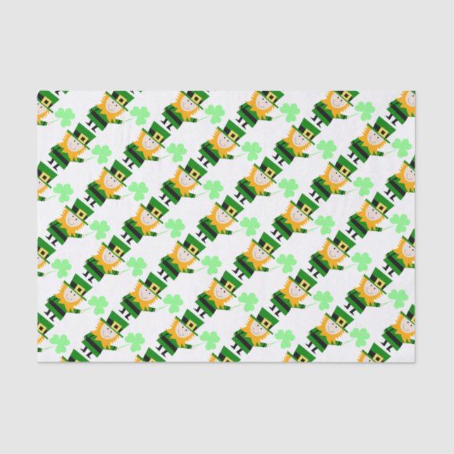 Happy Little Leprechaun 10" x 15" Tissue Paper (Front)
