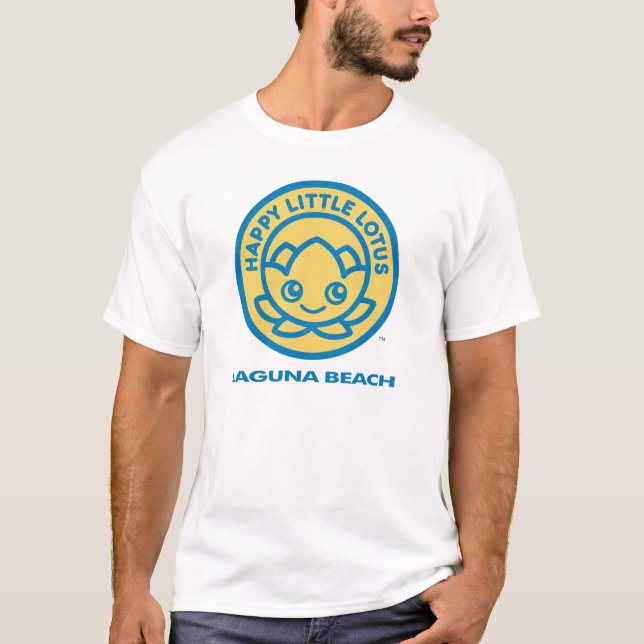 Happy Little Lotus, Laguna Beach, T-Shirt (Front)