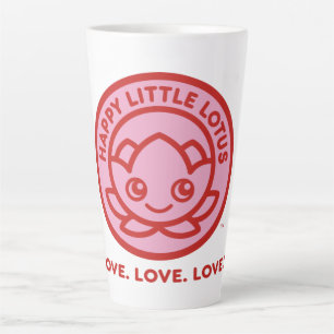 Happy Little Lotus, Love. Love. Love., Latte Mug