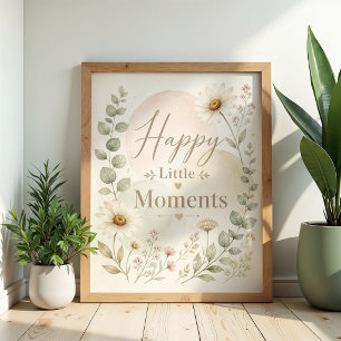 Happy Little Moments Nursery Wall Art
