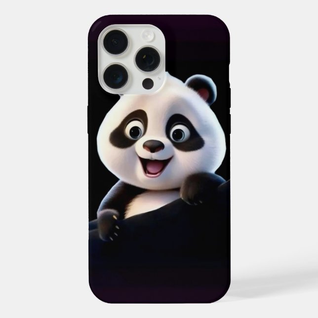 Happy Little Panda iPhone Case (Back)