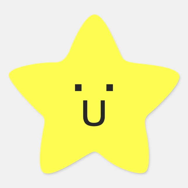 happy little star star sticker (Front)