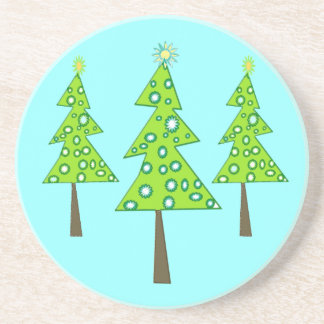 Happy little trees coaster