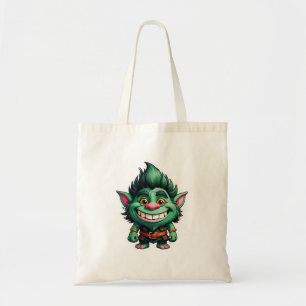 Happy Little Troll Chibi illustration Tote Bag