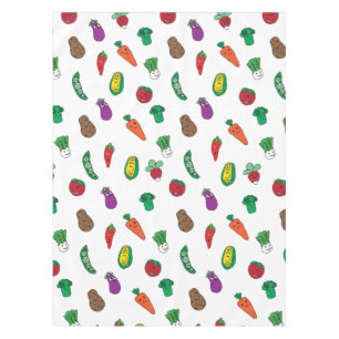 Happy Little Veggie Friends Tablecloth