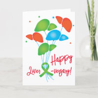 Happy Liver-versary Customisable Card
