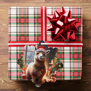 Happy Llama Christmas,  Tree Decoration Card