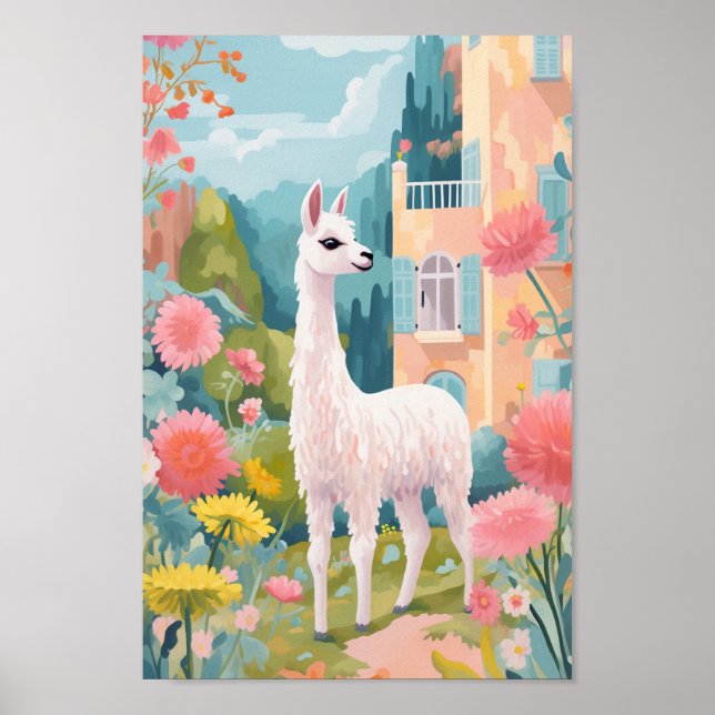 Happy Llama Poster (Front)