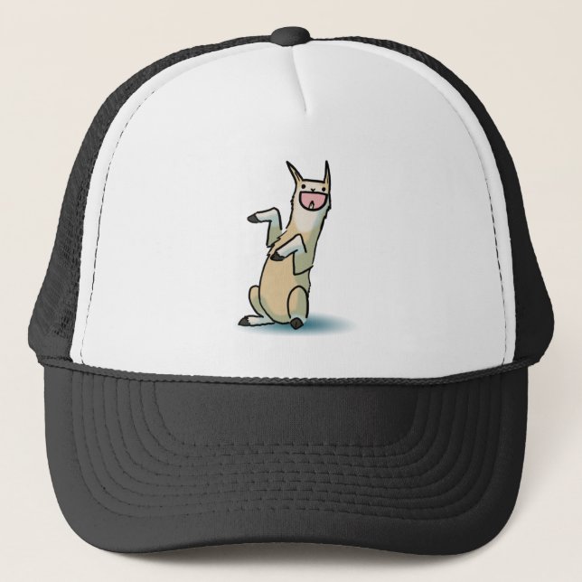 Happy Llama Trucker Hat (Front)