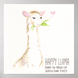 Happy Llama Yummy! Poster
