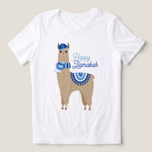 Happy Llamakah Funny Hanukkah  Tri-Blend Shirt