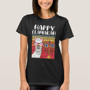 Happy Llamakah Jewish Llama Hanukkah Pajamas Cha T-Shirt