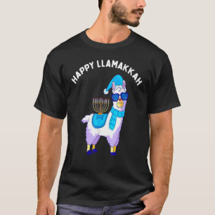 Happy Llamakkah Hanukkah Llama Chanukah Alpaca Coo T-Shirt