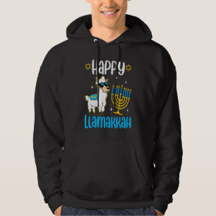 Happy Llamakkah Hanukkah Llama Chanukah Alpaca Wom Hoodie