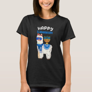 Happy Llamakkah Hanukkah Llama Chanukah Alpaca Wom T-Shirt