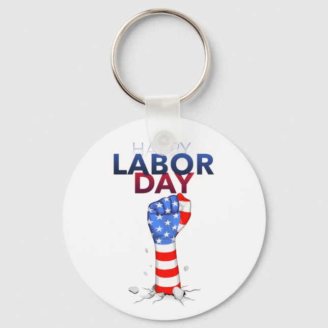 Happy Lobar day  Key Ring (Front)