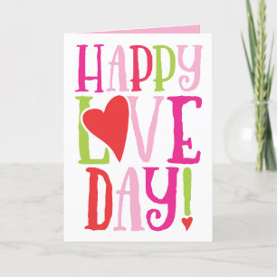 Happy Love Day Cute Valentine's Day Card