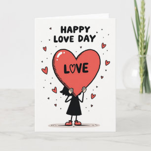 Happy Love Day Heart Card