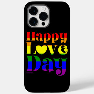 HAPPY LOVE DAY rainbow pride flag valentine Case-Mate iPhone 14 Pro Max Case