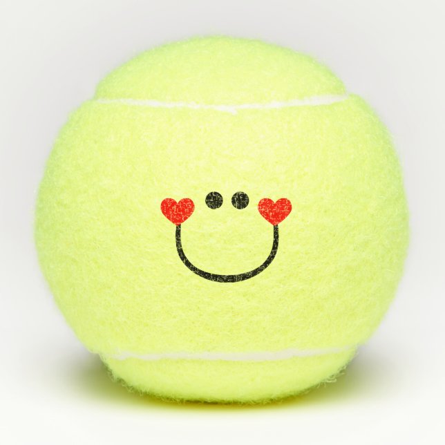 Happy Love Tennis Balls (Front)