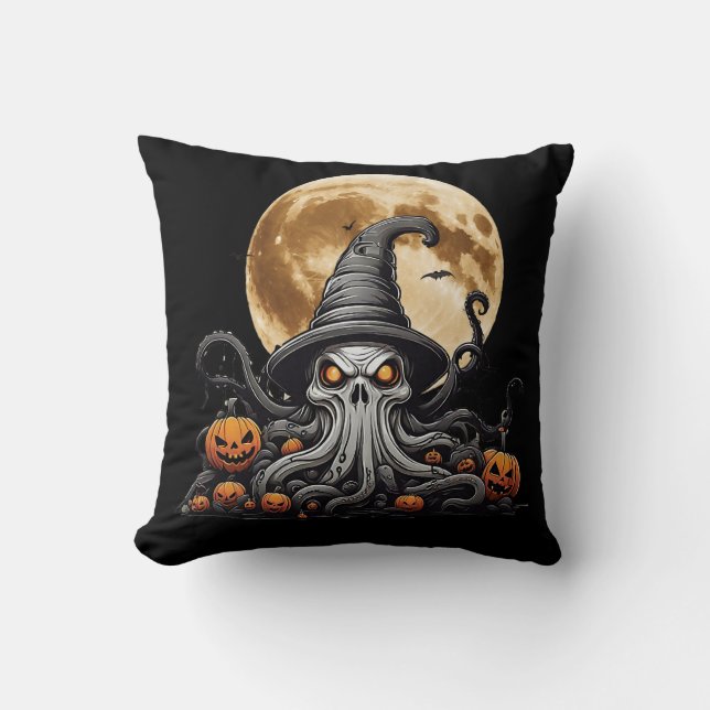 Happy Lovecraft Halloween Pillow #1 (Front)