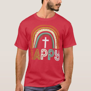Happy Loved Grateful Blessed Thanksgiving Fall Rai T-Shirt