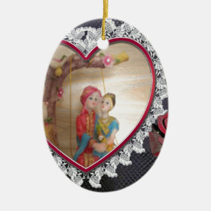 Happy Lovers day Ceramic Tree Decoration