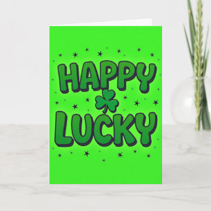 Happy Lucky Clover Card
