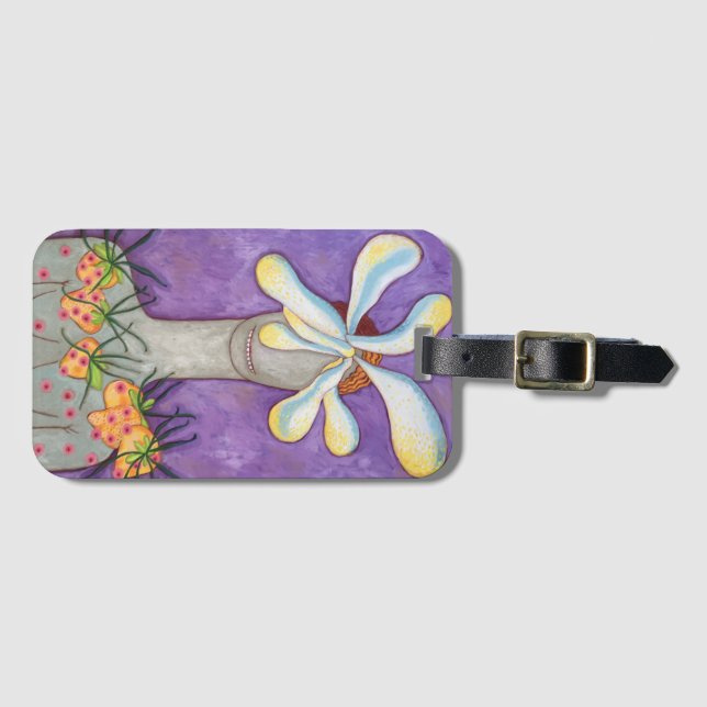 happy luggage tag (Front Horizontal)