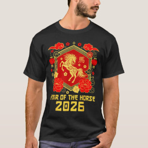 Happy Lunar Chinese New Year Of The Horse 2026 Zod T-Shirt