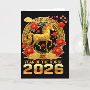 Happy Lunar New Year 2026 – Year Of The Horse Cele Card