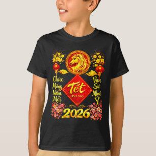Happy Lunar New Year 2026 Year Of The Horse Tet Ng T-Shirt