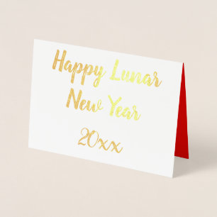 Happy Lunar New Year Foil Card