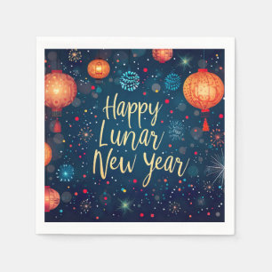 Happy Lunar New Year Paper Napkin