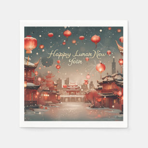 Happy Lunar New Year Paper Napkin