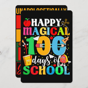 Happy magical 100 days school 2026 Poster  Holiday Card