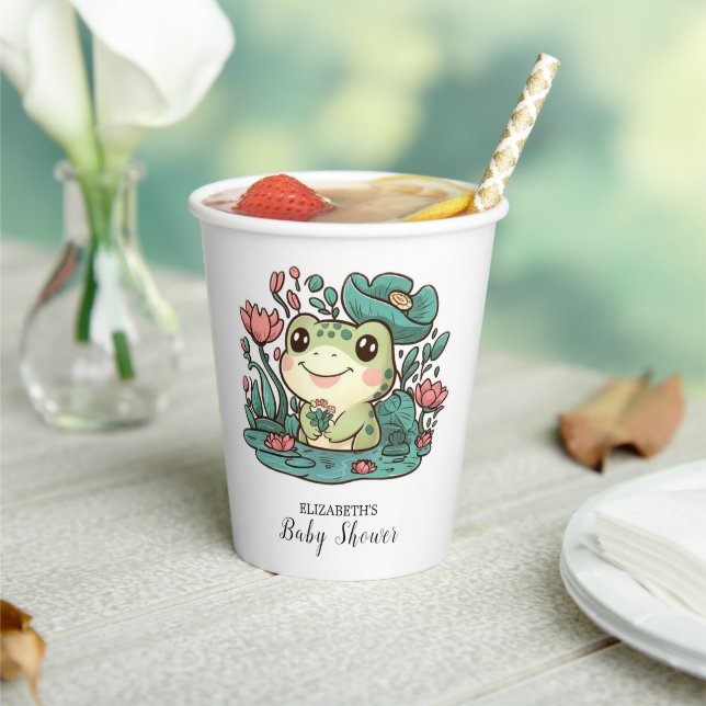 Happy Magical Frog Baby Shower Paper Cups (Insitu)