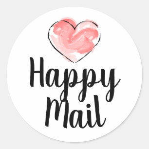 Happy Mail Business Sticker - Cute Heart