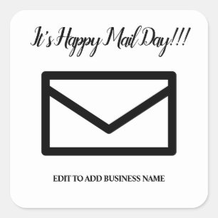 Happy Mail Decorative Stickers- Envelope Sticker