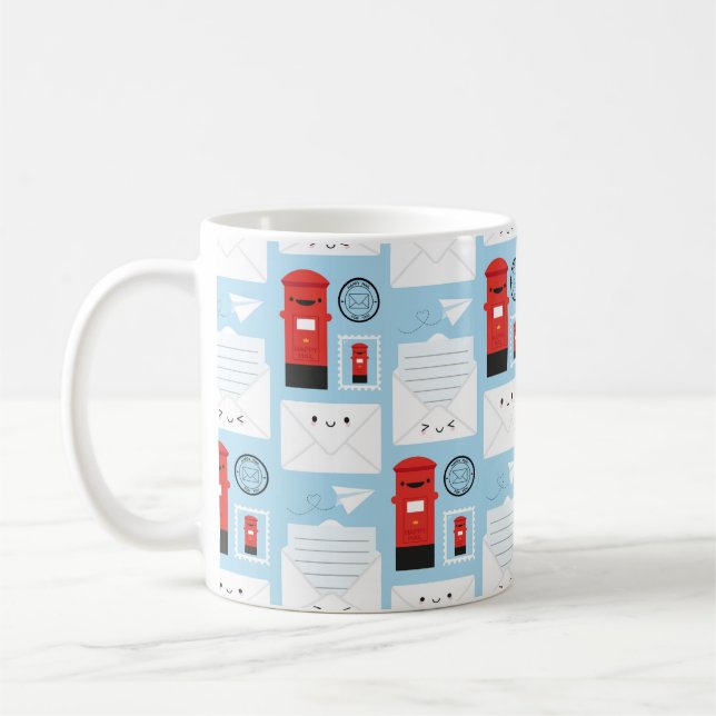 Happy Mail - Kawaii Post Coffee Mug (Left)