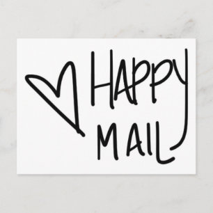 happy mail postcard