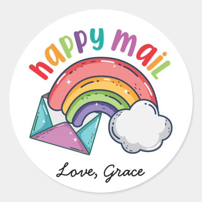 Happy mail sticker (Front)