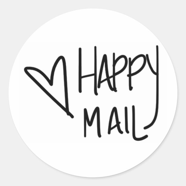 Happy mail sticker (Front)