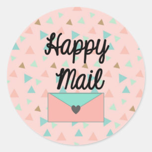 Happy Mail Sticker - contemporary design!