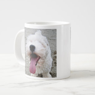 Happy Malteese Puppy Large Coffee Mug