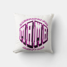 Happy Mama Day Throw Pillow - Heartfelt Greetings 