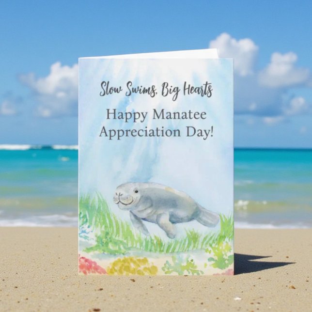 Happy Manatee Appreciation Day Card (Creator Uploaded)