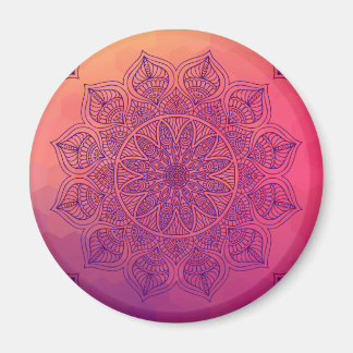 Happy mandala magnet