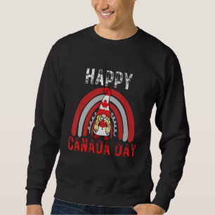 Happy Maple Leaf Canada Day Flag Candain Rainbow Sweatshirt