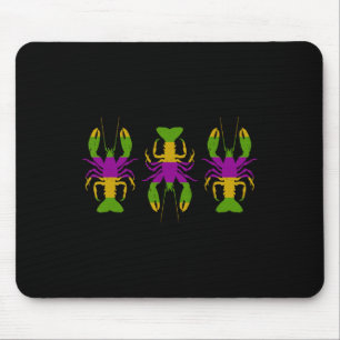 Happy Mardi Gras 2024 Crawfish Mardi Gras Matching Mouse Mat